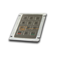12 keys metal keypad, panel mount numeric keypad