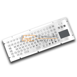 86 keys metal kiosk keyboard with built in trackpad