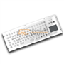 86 keys metal kiosk keyboard with built in trackpad