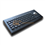 Black desktop metal keyboard with trackball, Cherry key mechanism