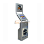 Custom dual screens free standing multimedia kiosk