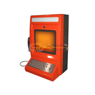 Custom made wall mounted touchscreen interactive information kiosk