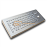 Desktop stainless steel keyboard with trackball IP65 waterproof