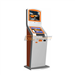Double screens touch unattended bank payment kiosk