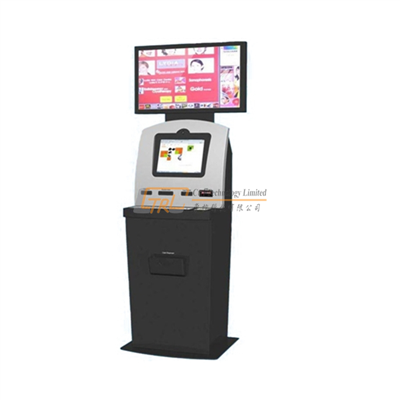 Dual screens free standing digital photo kiosk