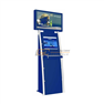 Dual screens free standing multimedia POS payment kiosk