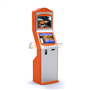 Dual screens multimedia kiosk with payment function