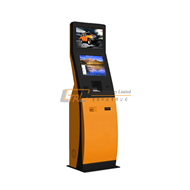 Dual screens touch self service payment kiosk