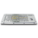 Ergonomic Metal Keyboard with Trackball, Waterproof and Vandal proof