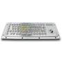 Ergonomic Metal Keyboard with Trackball, Waterproof and Vandal proof