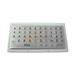 Flat metal industrial keyboard with 46 keys
