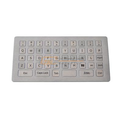 Flat metal industrial keyboard