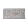 Flat metal industrial keyboard
