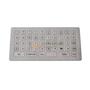 Flat metal industrial keyboard