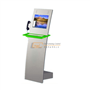 Free standing interactive internet information IP phone kiosk with metal keyboard