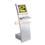 Interactive internet & information access touch kiosk with metal trackball keyboard