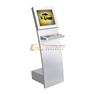 Interactive internet & information access touch kiosk with metal trackball keyboard