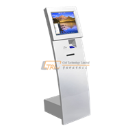 Interactive touchscreen financial information kiosk, account inquiry / recharge kiosk