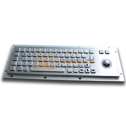 Metal Keyboard with Optical Trackball for Self-service Kiosk