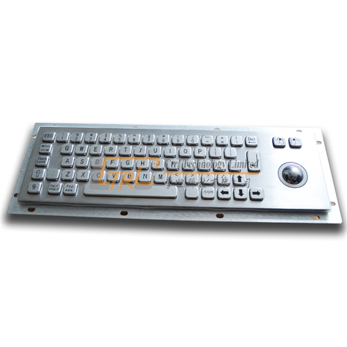 Metal Keyboard with Optical Trackball for Self-service Kiosk