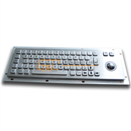 Metal Keyboard with Optical Trackball for Self-service Kiosk