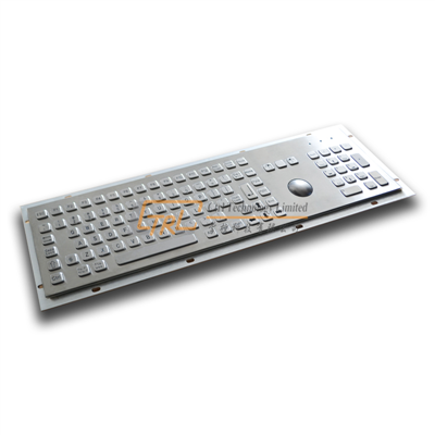 Metal Keyboard with Trackball and Numeric Keypad