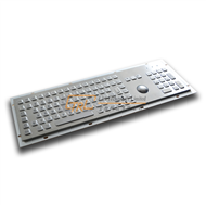 Metal Keyboard with Trackball and Numeric Keypad