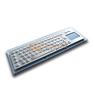Metal industrial keyboard with touchpad for kiosk terminal