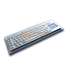 Metal industrial keyboard with touchpad for kiosk terminal