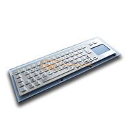 Metal industrial keyboard with touchpad for kiosk terminal