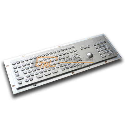 Mini 103 keys Kiosk Keyboard with Trackball and Number Keypad