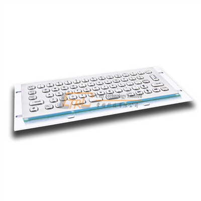 Mini size stainless steel kiosk keyboard
