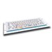 Mini size stainless steel kiosk keyboard