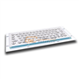 Mini size stainless steel kiosk keyboard