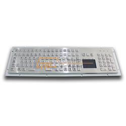 Panel mount full metal keyboard with touchpad for kiosk