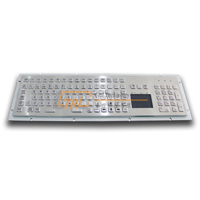 Panel mount full metal keyboard with touchpad for kiosk