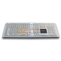 Panel mount full metal keyboard with touchpad for kiosk