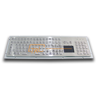 Panel mount full metal keyboard with touchpad for kiosk