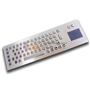 Panel mount industrial keyboard with touchpad for infoterminal