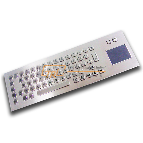 Panel mount industrial keyboard with touchpad for infoterminal