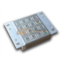 Rugged kiosk keypad, metallic pinpad