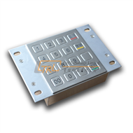 Rugged kiosk keypad, metallic pinpad
