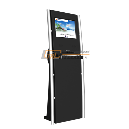 Self printing kiosk with touchscreen, metal keyboard and A4 printer