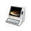 Self service countertop coin payment kiosk with metal keyboard