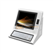 Self service countertop coin payment kiosk with metal keyboard