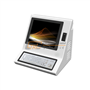 Self service countertop coin payment kiosk with metal keyboard