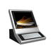 Self service desktop internet kiosk with metal keyboard