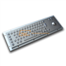Stainless Steel Keyboard with Trackball, Hexagon Keys