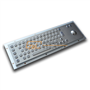 Stainless Steel Keyboard with Trackball, Hexagon Keys