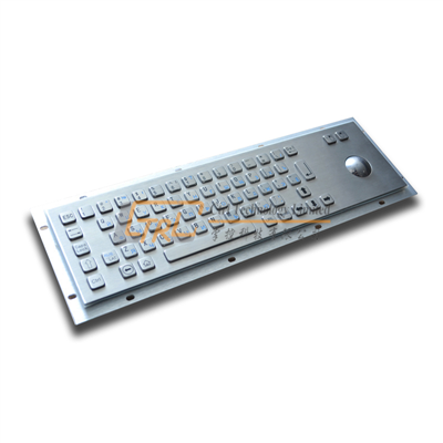 Standard Metal Kiosk Keyboard with Optical Trackball